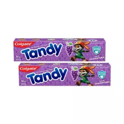 Kit 2 Cremes Dentais Infantis Colgate Tandy Uva Ventura 50g