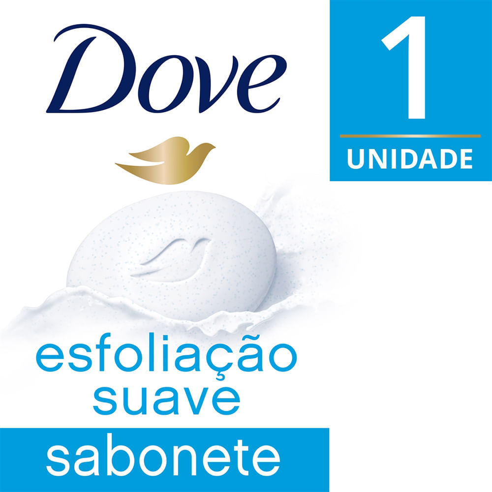 Sabonete em Barra Dove Esfoliação Suave com 90g
