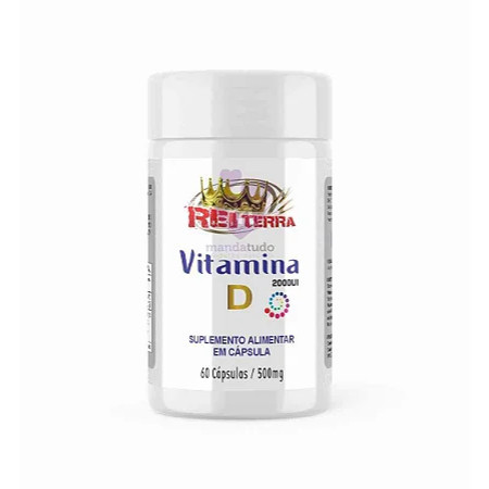 Vitamina D 60 Cápsulas Rei Terra | Suplemento Alimentar