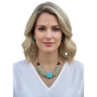 MAXI COLAR FEMININO RESINA TENDENCIA PRESENTE em Oferta na Shopee