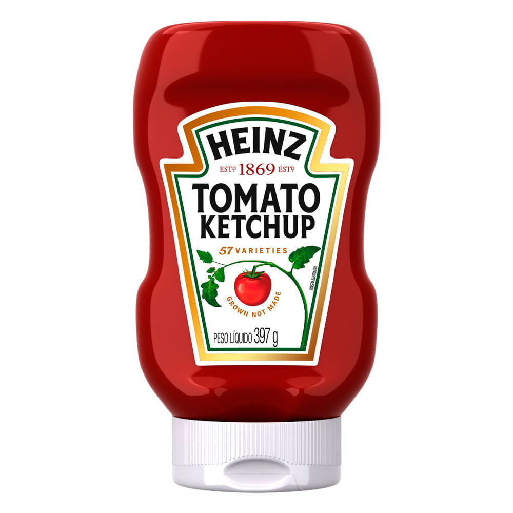 Ketchup Heinz Tradicional Squeeze 397g em Oferta na Shopee