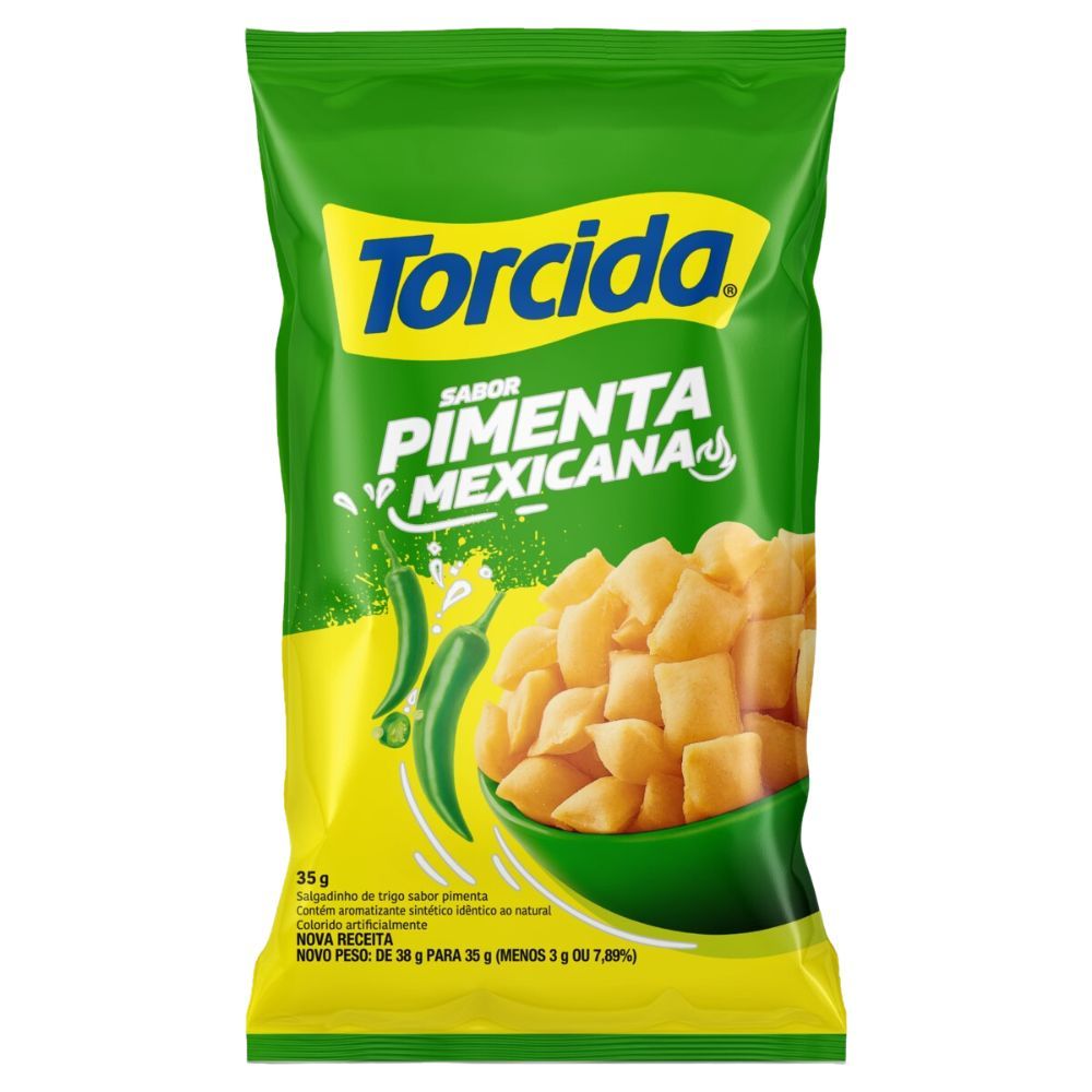 Salgadinho de Trigo Torcida Pimenta Mexicana 35g em Oferta na Shopee