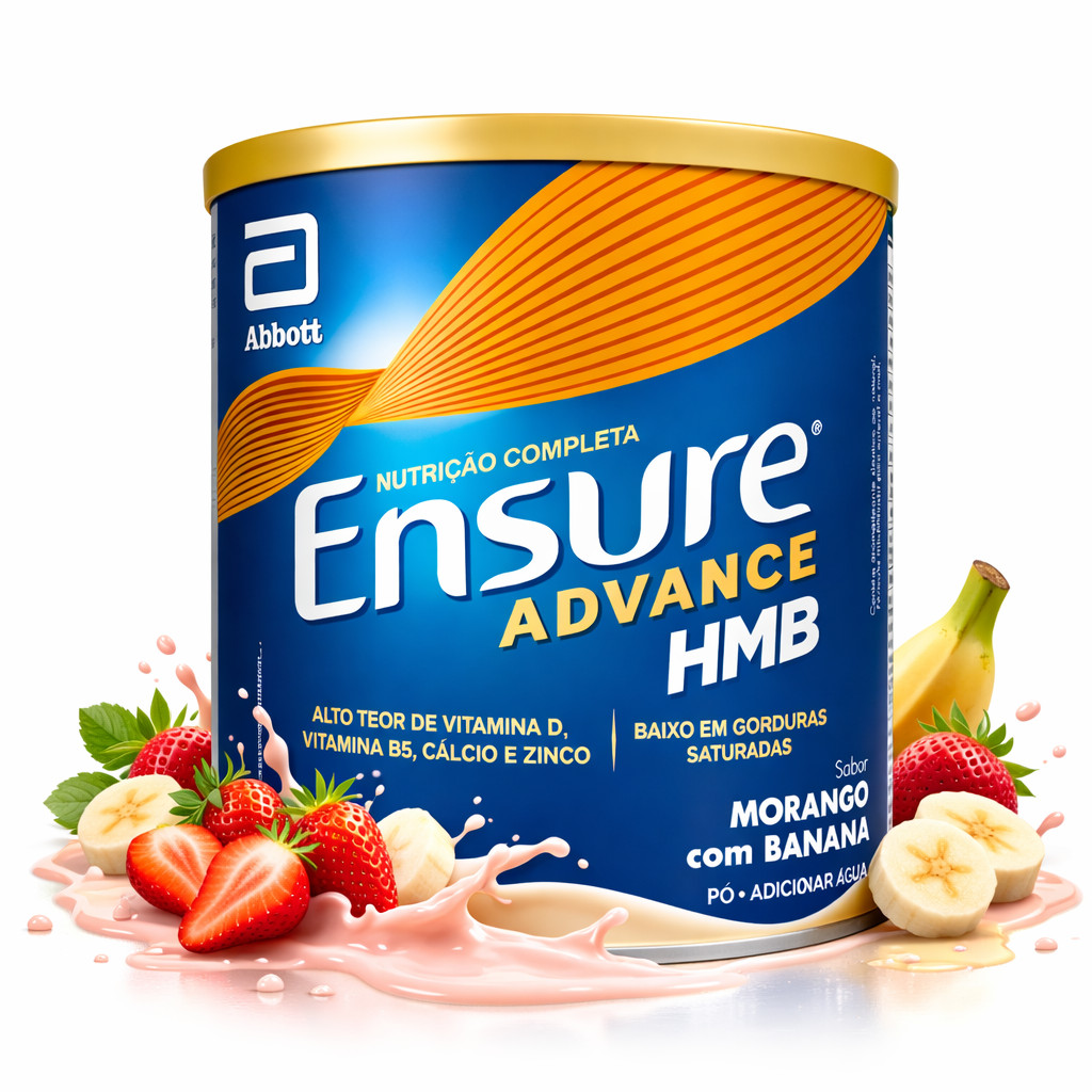 Suplemento Nutricional Ensure Advance Sabor Morango com Banana 400g em Oferta na Shopee