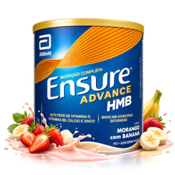 Suplemento Nutricional Ensure Advance Sabor Morango com Banana 400g