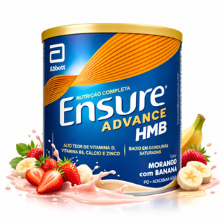 Suplemento Nutricional Ensure Advance Sabor Morango com Banana 400g em Oferta na Shopee