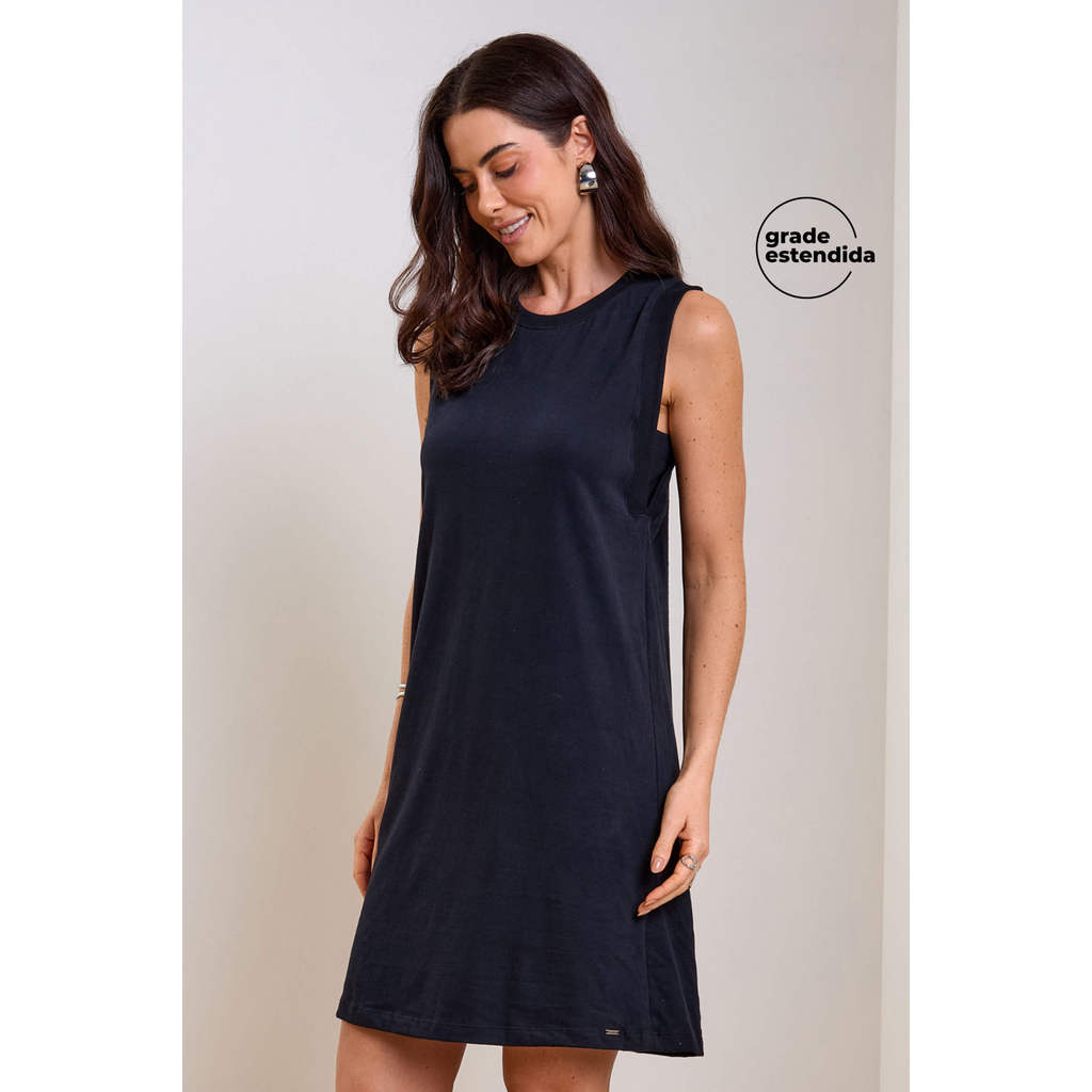 Vestido Feminino Malhão Peletizado Marialícia Preto em Oferta na Shopee