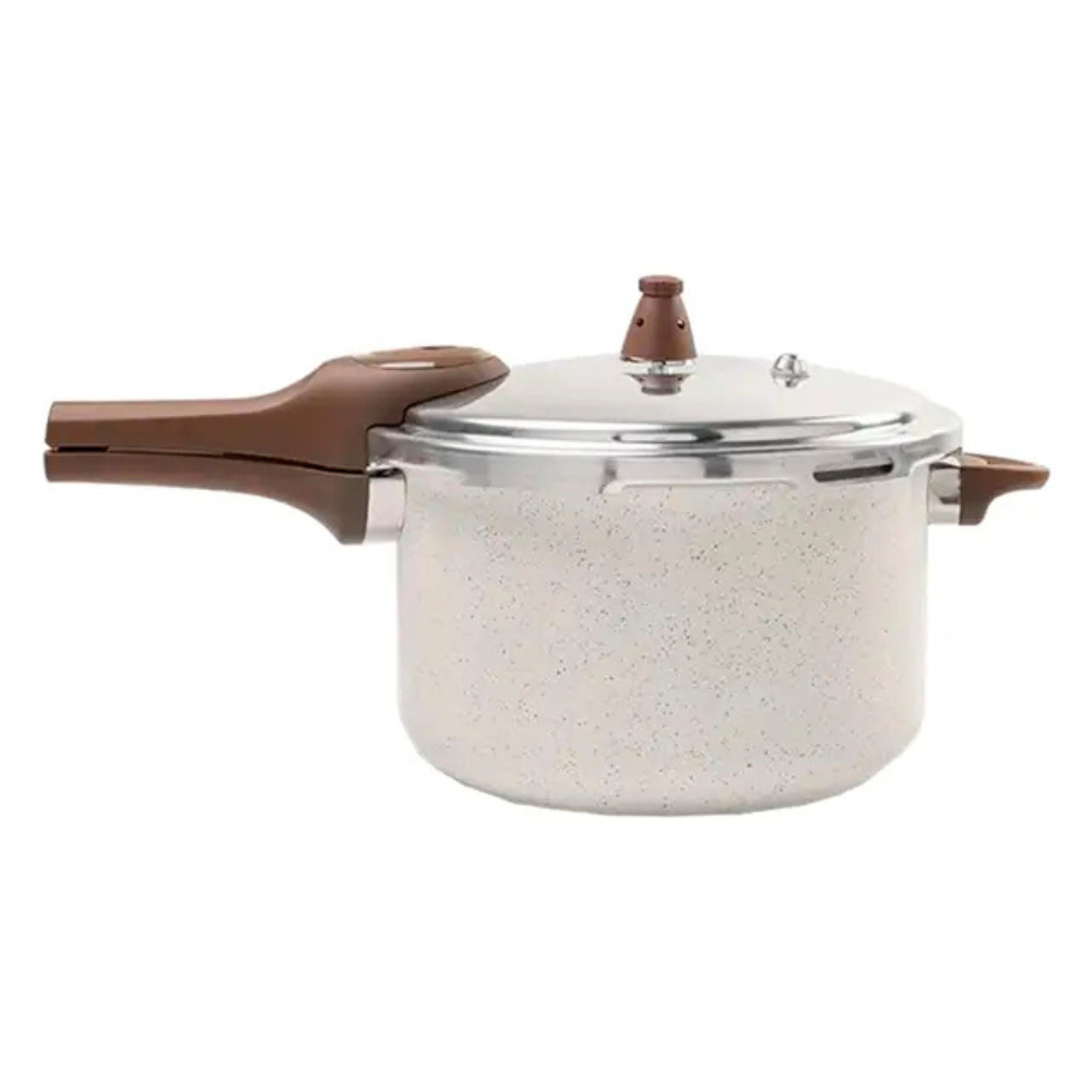 Panela de Pressão C.L Pressure com Fundo de Indução 6,8L Alumínio Brinox