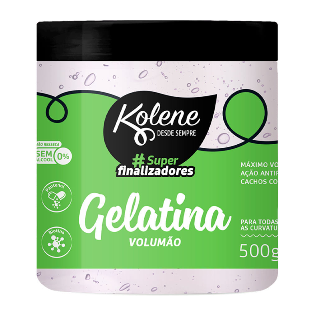 Gelatina Kolene Super Finalizadores Volumão 500g em Oferta na Shopee