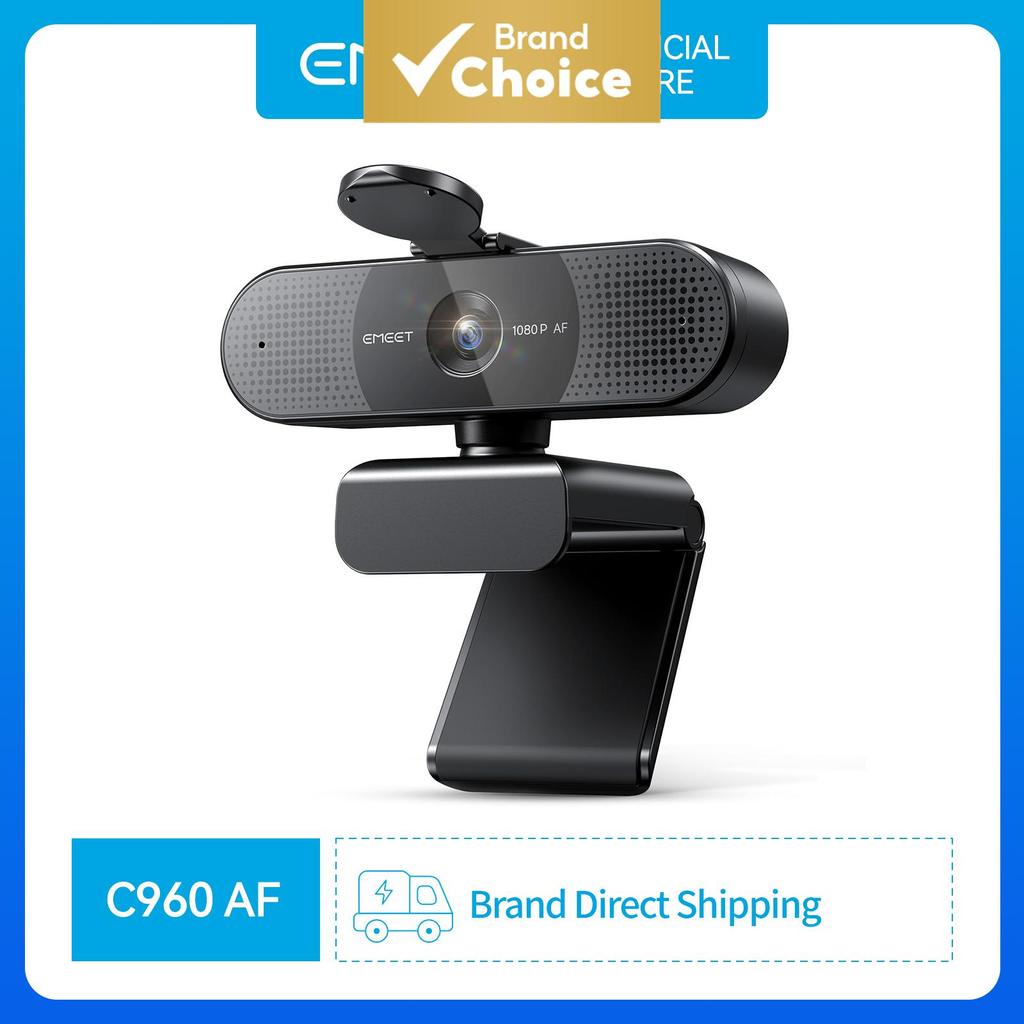 Câmera Web 1080p 60fps Emeet C960 Af 2 Microfones Aulas/Reuniões/Conversas em Vídeo — R$ 98,92 em Shopee, 56% OFF