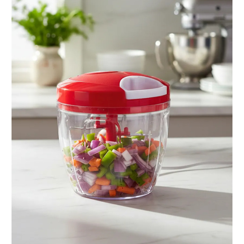 Processador de Alimentos Triturador de Alho 900ml - 500ml - Escolha o Tamanho e Cor