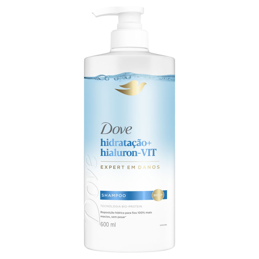 Shampoo Dove Hidratação + Hialuron-vit 600ml em Oferta na Shopee
