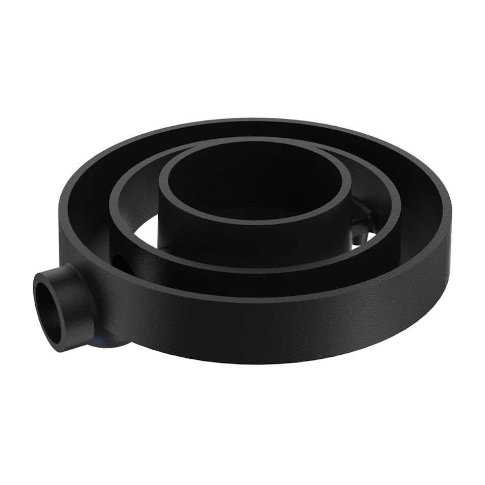 Queimador Duplo 1 Cano Fogão Industrial Ferro Fundido 17,4cm