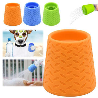 Chuveiro para animais de estimação, produtos de limpeza, frasco universal, para cães, pulverizador de silicone NV7Y