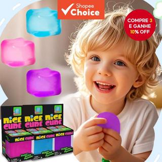 Cubo De Estresse Cheio De Gel De Alta Densidade-Brinquedo Squishy Fidget Para Relaxamento Calmante Sensorial Em Sala De em Oferta na Shopee