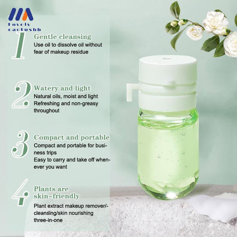 lovelycactushb 7/10/30pcs Óleo De Limpeza Camélia Limpador Facial Secundário Suave Profunda Viagem Portátil Único Remove