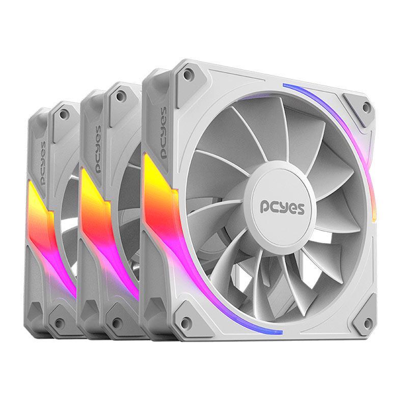 Kit Ventoinhas PCYes Sangue Frio 3 Reverse, ARGB, 3x120mm, White Ghost, K3ARGBSF3WGRVBR em Oferta na Shopee