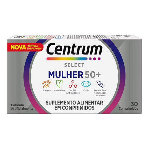 Centrum Select Mulher 50+ Com 30 Comprimidos em Oferta na Shopee