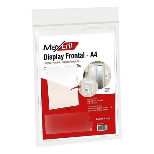 Quadro De Avisos A4 Display Simples Frontal Maxcril Waleu