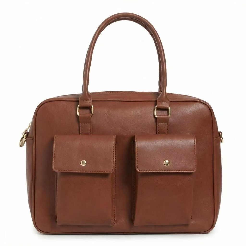 Bolsa para Laptop Feminina Couro PU Pasta Executiva Elegante Bolsa Trabalho Escritório em Oferta na Shopee