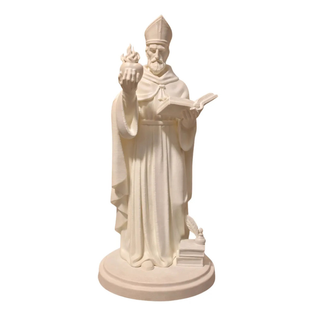 Imagem Estátua Santo Agostinho 21cm Católico em Oferta na Shopee