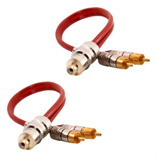 2 Cabos Y Rca E-tech Blindado Vermelho 2 Macho 1 Fêmea Som em Oferta na Shopee
