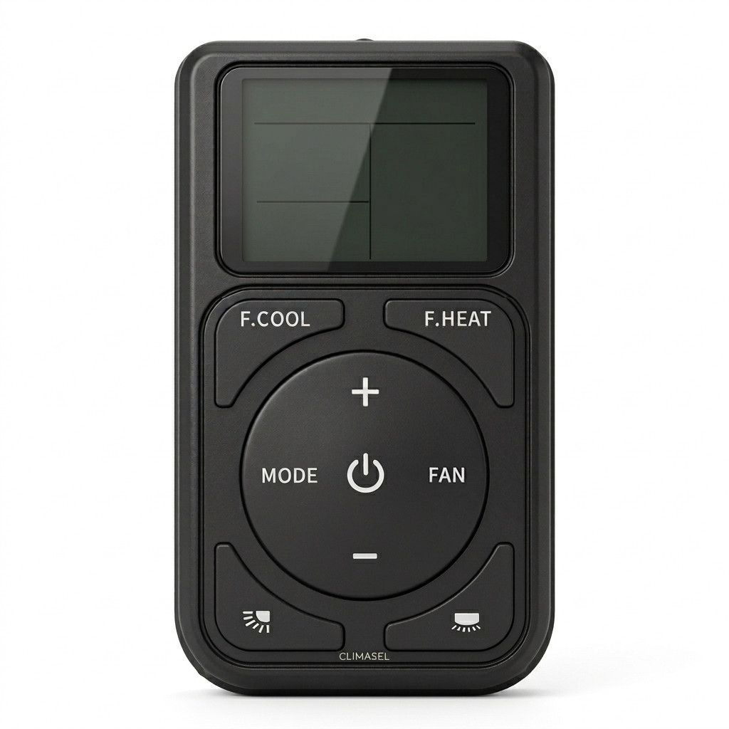 Mini Controle Remoto Compatível com Ar Condicionado Universal Portátil Diversos Modelos com Manual