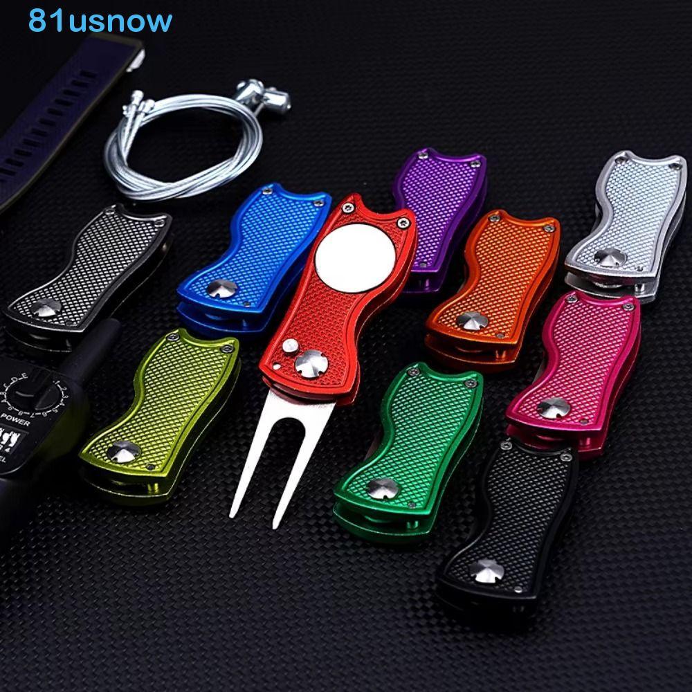 USNOW1 Ferramenta De Reparo De Divot De Golfe , Botão Pop-up , Alça Resistente , Forquilha Colocando Garfo Verde