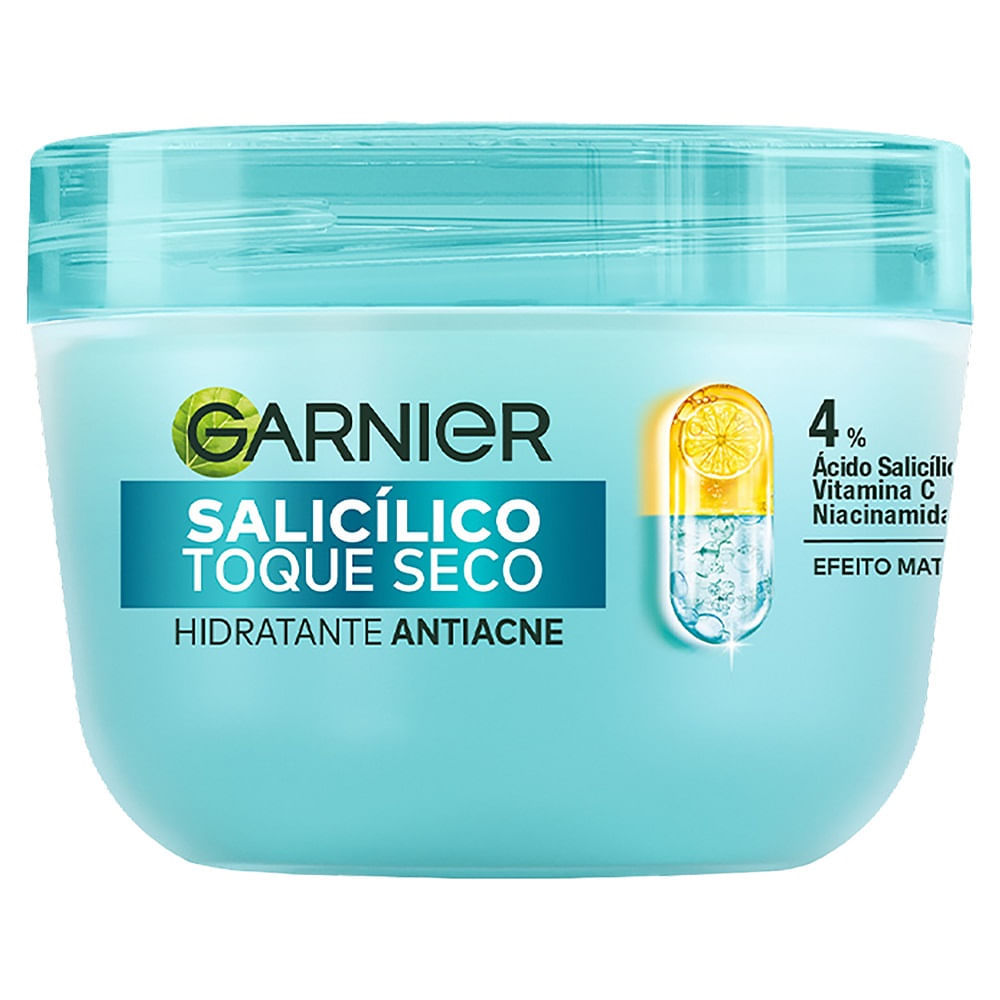 Hidratante Facial Antiacne Garnier Salicílico Toque Seco 85g em Oferta na Shopee