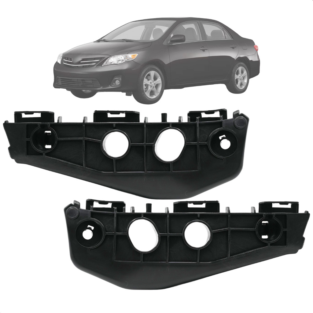 Kit 2 Guias Para-choque Dianteiro Corolla 2009 2010 2011 até 2014