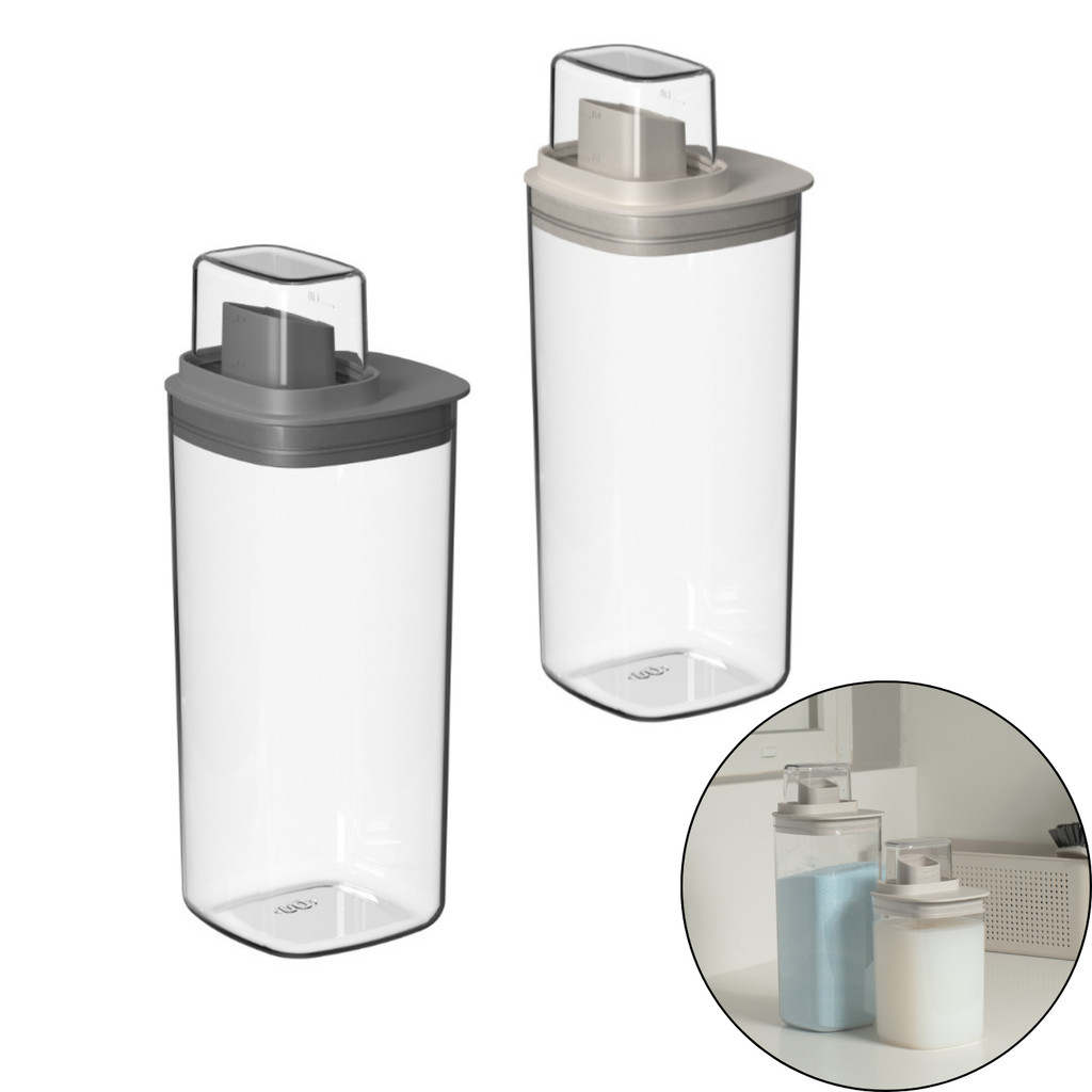 Dispenser Organizador Lavanderia Quadrado amaciante sabão em pó 1,5L OU