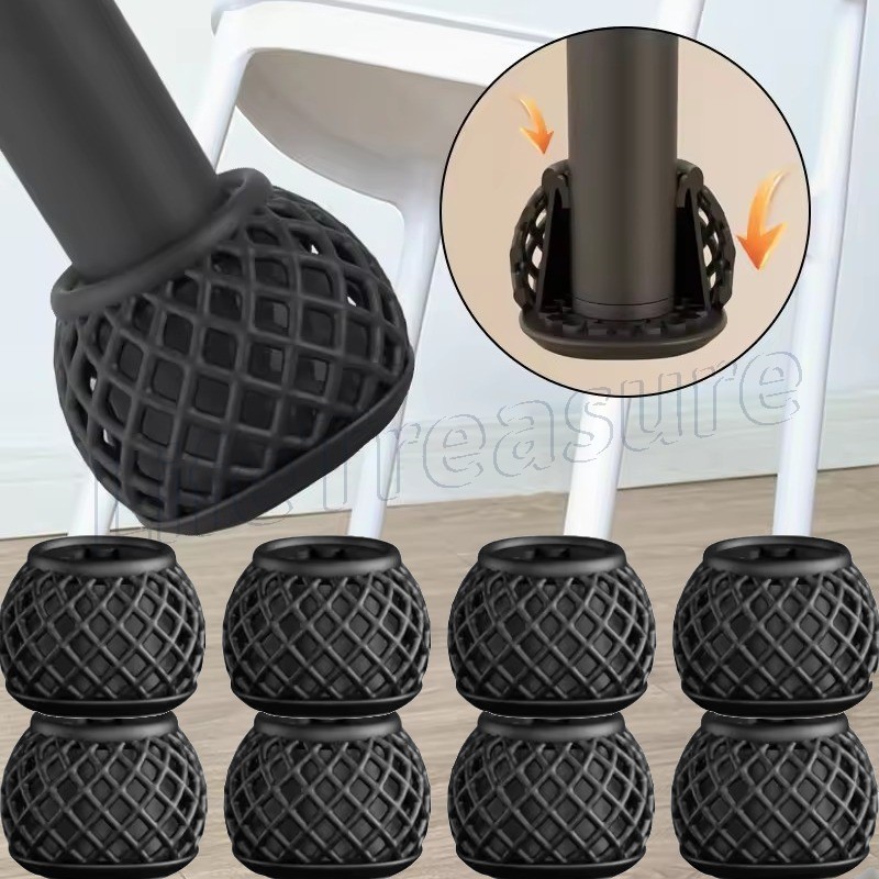 Protetores De Pernas Para Móveis Com Travamento Automático-Capa Protetora Oca 3D-Estojo Pés De Sofá De Armário-Antiderra