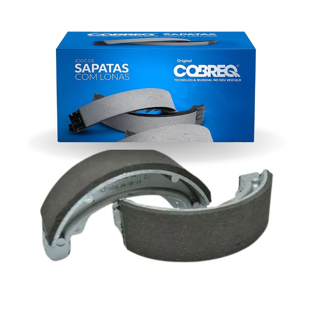 Patins Lona Sapata Freio Dianteiro e Traseiro Caloi Mobylete 50 1977 ate 1998 - 18mm - Cobreq