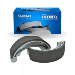 Patins Lona Sapata Freio Dianteiro e Traseiro Caloi Mobylete 50 1977 ate 1998 - 18mm - Cobreq
