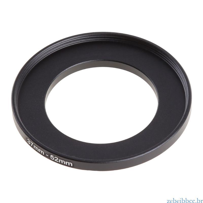 zebeibbcbr Metal Step Up Anéis Adaptador Lente Alumínio Filtro 37mm-52mm Fotografia