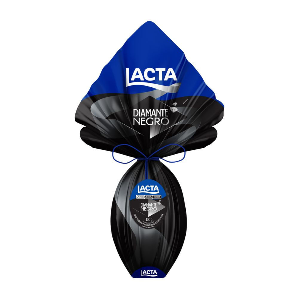 Ovo de Páscoa ao Leite Diamante Negro Lacta 300g em Oferta na Shopee