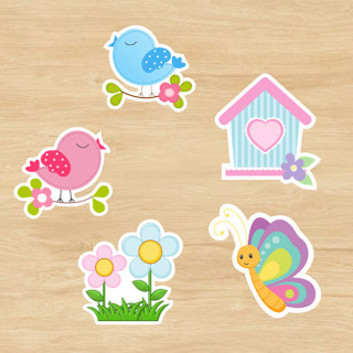 Jardim Encantado 100 Apliques Tag Toppers Recorte para Decoração de Personalizados em Oferta na Shopee