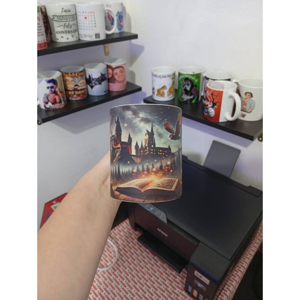 Caneca Mágica Personalizada 325ml – Revela Imagem com Bebida Quente | Presente Criativo