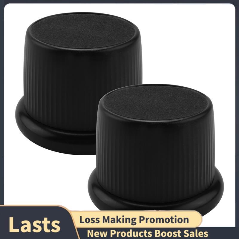 2x Risers de Cama Ajustáveis , Elevadores de Móveis Resistentes , Sofá , Mesa Elevador de Chão-Preto