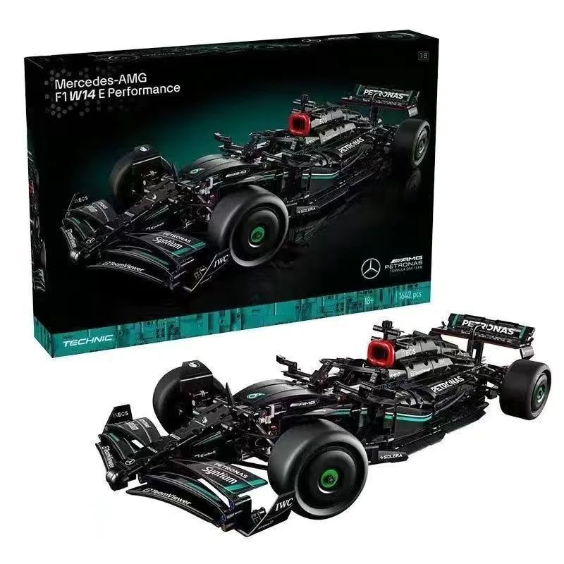1642 peças 1:8 63cm compatível com o conjunto mecânico Lego Technic, blocos de montar do carro de corrida de Fórmula 1 M
