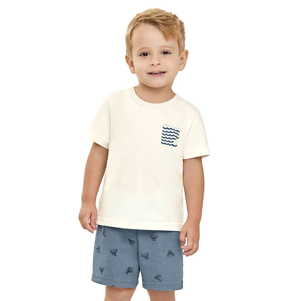 Conjunto Infantil Menino Waves Elian Bege