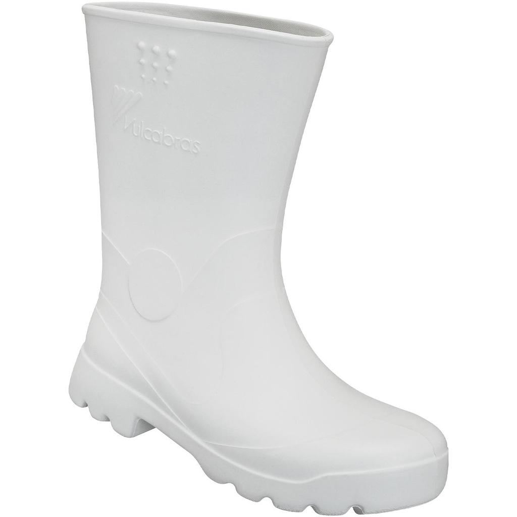 Bota de Borracha Impermeável PVC Cano Curto Branco BECC08 - Vulcabras · foto 2