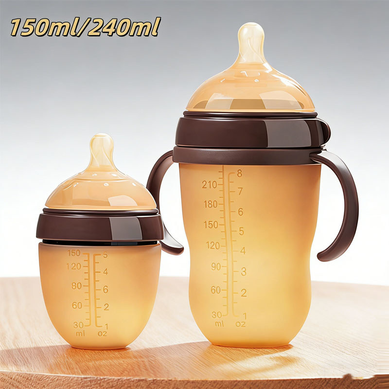Mamadeira Silicone Anti-cólica Bebê Livre de BPA 150ml 240ml Imita o Peito