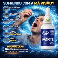 Visão Forte 30ml Suplemento Alimentar Ocular Em Gotas Sabor Neutro