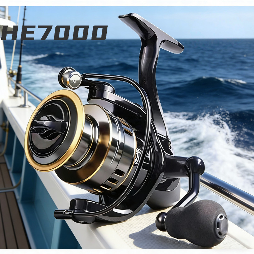 Carretel Giratório HD7000 10kg De Pesca Com Capacidade Máxima De Carga , Ideal Para Em Mar Profundo