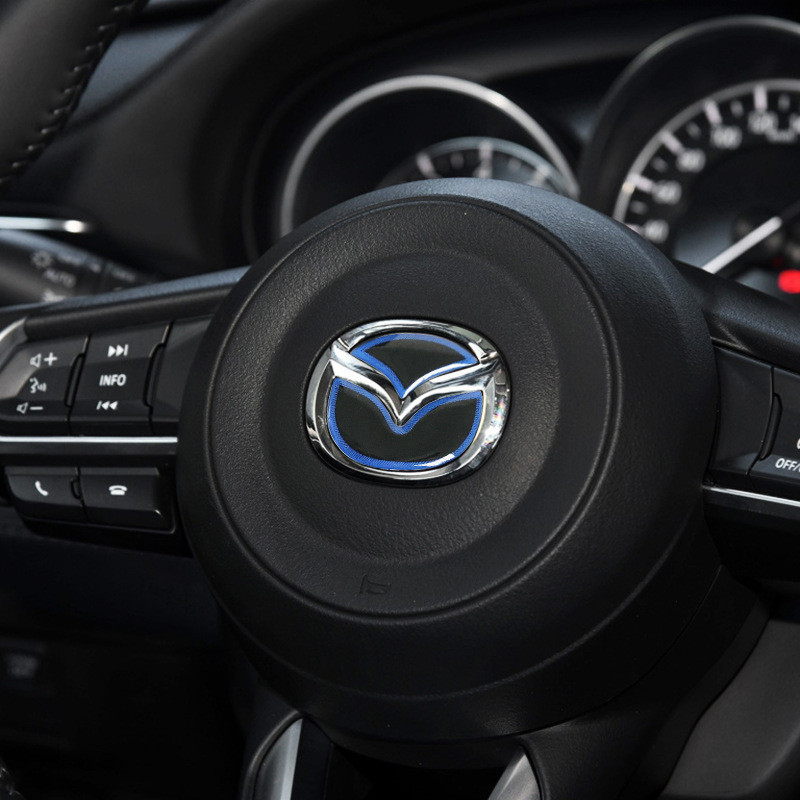 Mazda CX-4 volante logotipo do carro adesivo decorativo Angksella cx5 7 9 Atez Interior especial adesivo de carro fábric