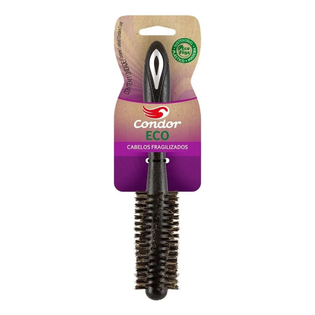 Escova De Cabelo Condor Eco Shana Cabelos Fragilizados 6821