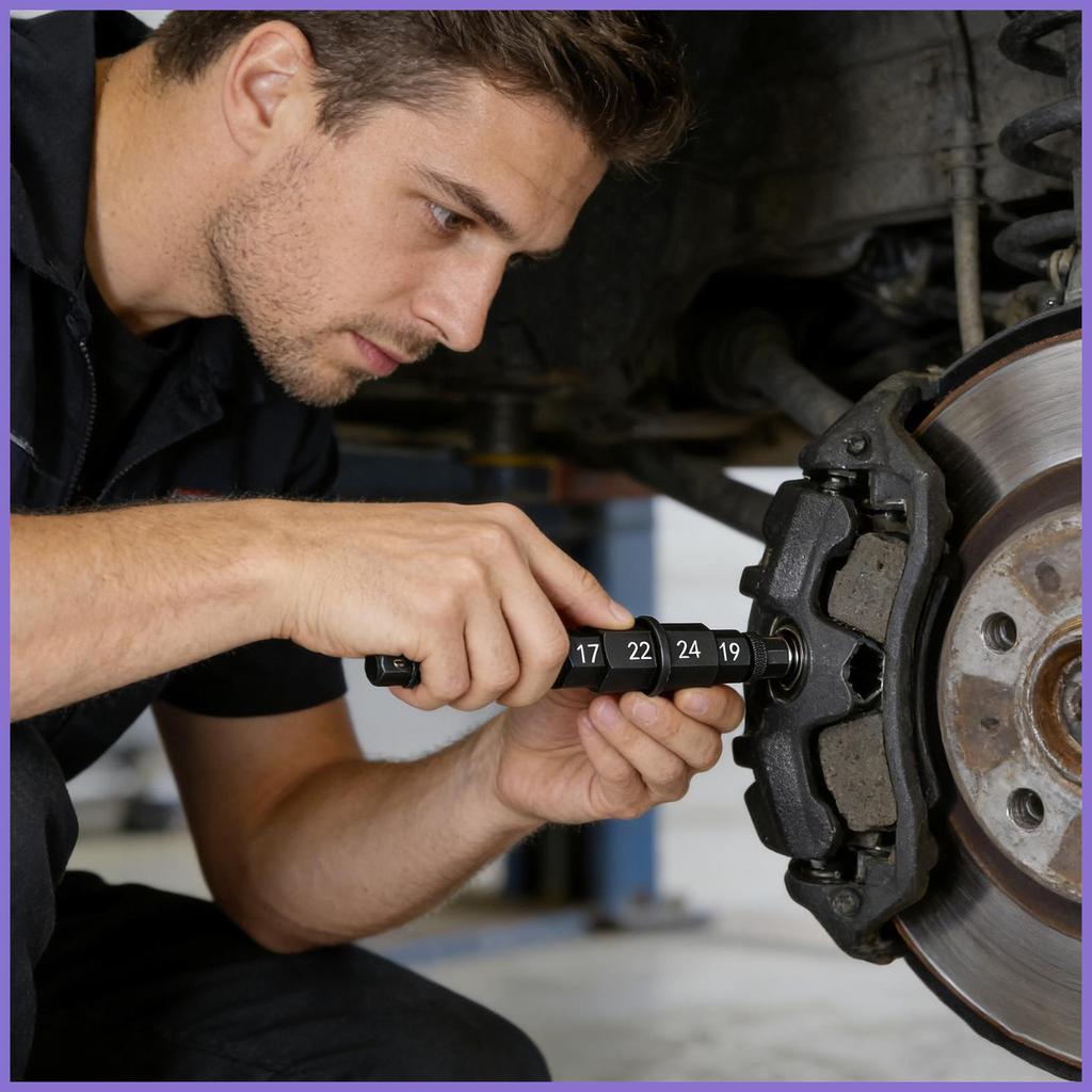 Motocicletas Hex Eixo Ferramenta 12-24mm Universal Compacto Portátil Adaptador De Soquete Da Motocicleta Para Porca Pneu