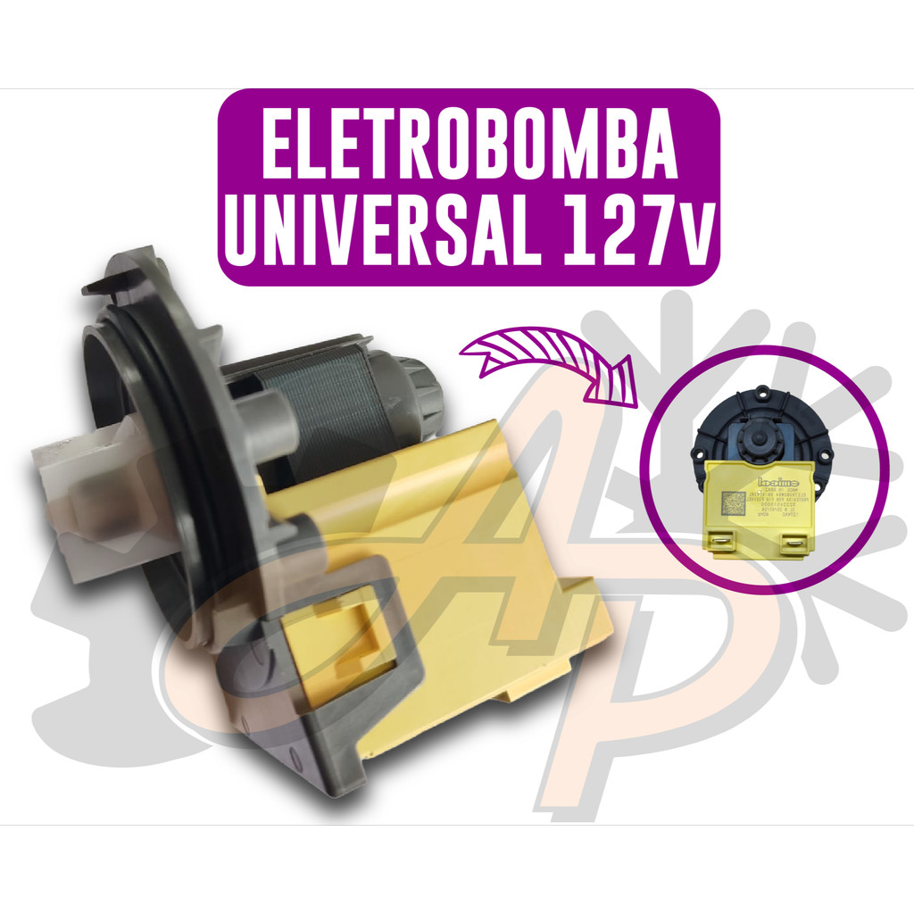 Bomba Eletrobomba Lavadora Máquina Universal 110V