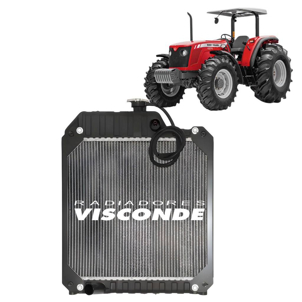 Radiador Água Visconde Trator Massey Ferguson Mf 265 275 471 1975-2011