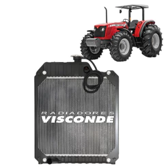 Radiador Água Visconde Trator Massey Ferguson Mf 265 275 471 1975-2011